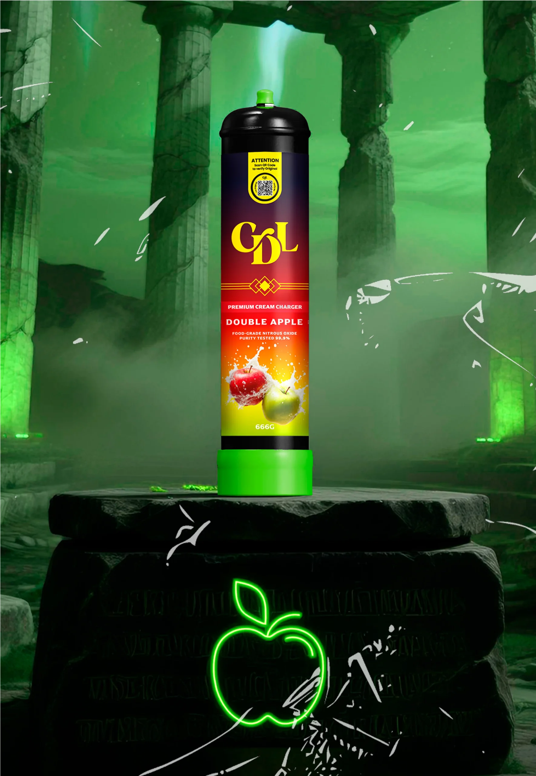 cream deluxe 666g n2o double apple cream deluxe 666g n2o double apple